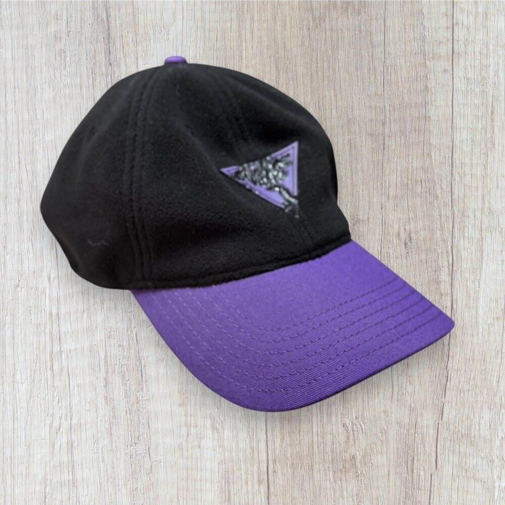 GUESS Los Angeles Wool Black & Purple Logo Baseball Cap Adjustable